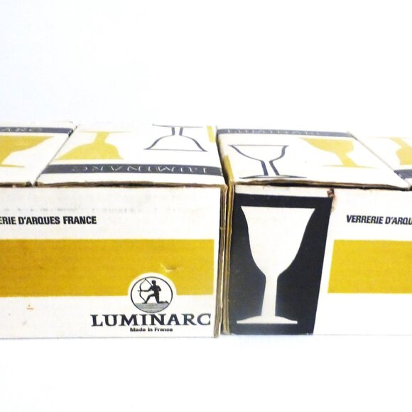 20pc Luminarc GOBLET Glasses Verre a Pied Tulipe FRANCE Vintage Glass Goblet - Picture 3 of 11